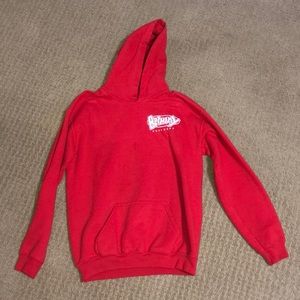 red bethany surf shop hoodie